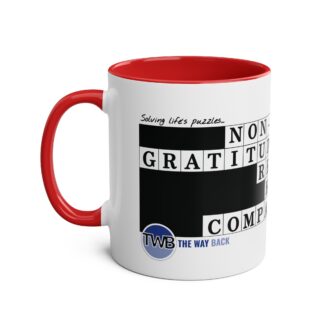 Jesus | Spiritual Crossword | Two-Tone Coffee Mugs | 11oz | Solving Life's Puzzles