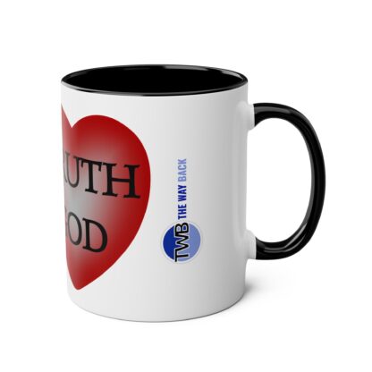 Mug with motivational God quote: To Seek the Truth is to Seek God | Two-Tone Coffee Mug | 11oz | Inspiring quote - Image 8