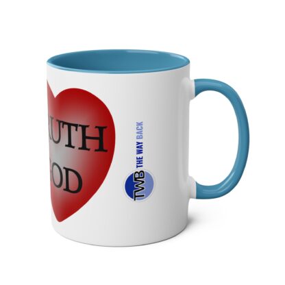 Mug with motivational God quote: To Seek the Truth is to Seek God | Two-Tone Coffee Mug | 11oz | Inspiring quote - Image 12