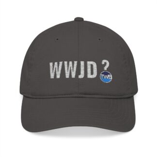 100% Organic Cotton WWJD Baseball Cap (Embroidery) "What Would Jesus Do" UNISEX