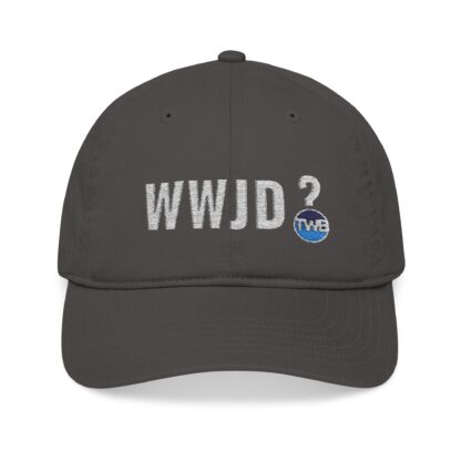 100% Organic Cotton WWJD Baseball Cap (Embroidery) "What Would Jesus Do" UNISEX