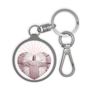 Keyring Tag - With Jesus within a heart motif