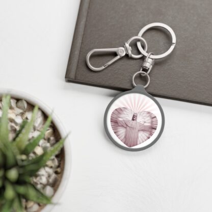 Keyring Tag - With Jesus within a heart motif - Image 4