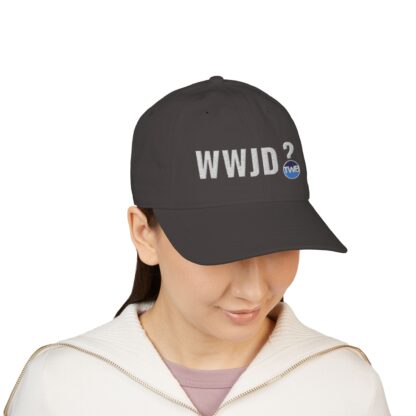 100% Organic Cotton WWJD Baseball Cap (Embroidery) "What Would Jesus Do" UNISEX - Image 3