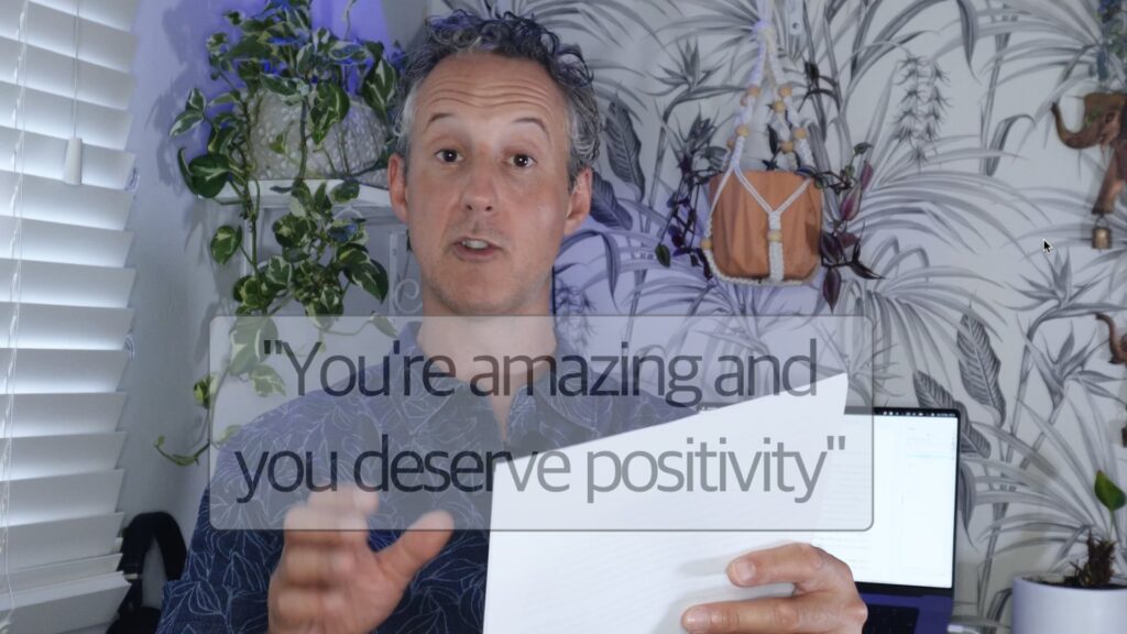 being positive