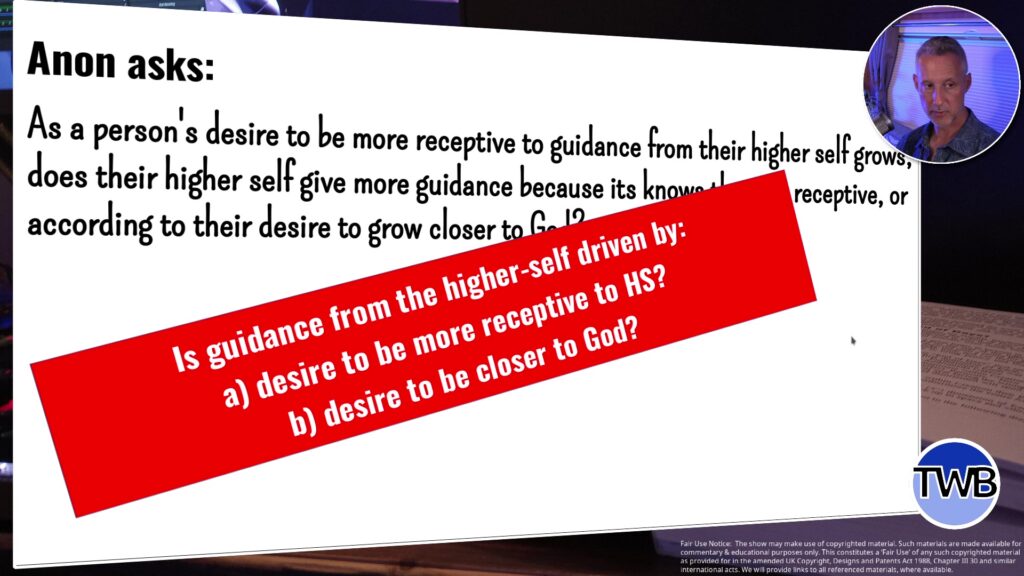 Higher Guidance from higher self